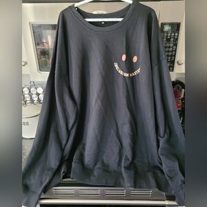 Amazon Black Hoodie with Multicolor Smiley And "Inclusion Matters"